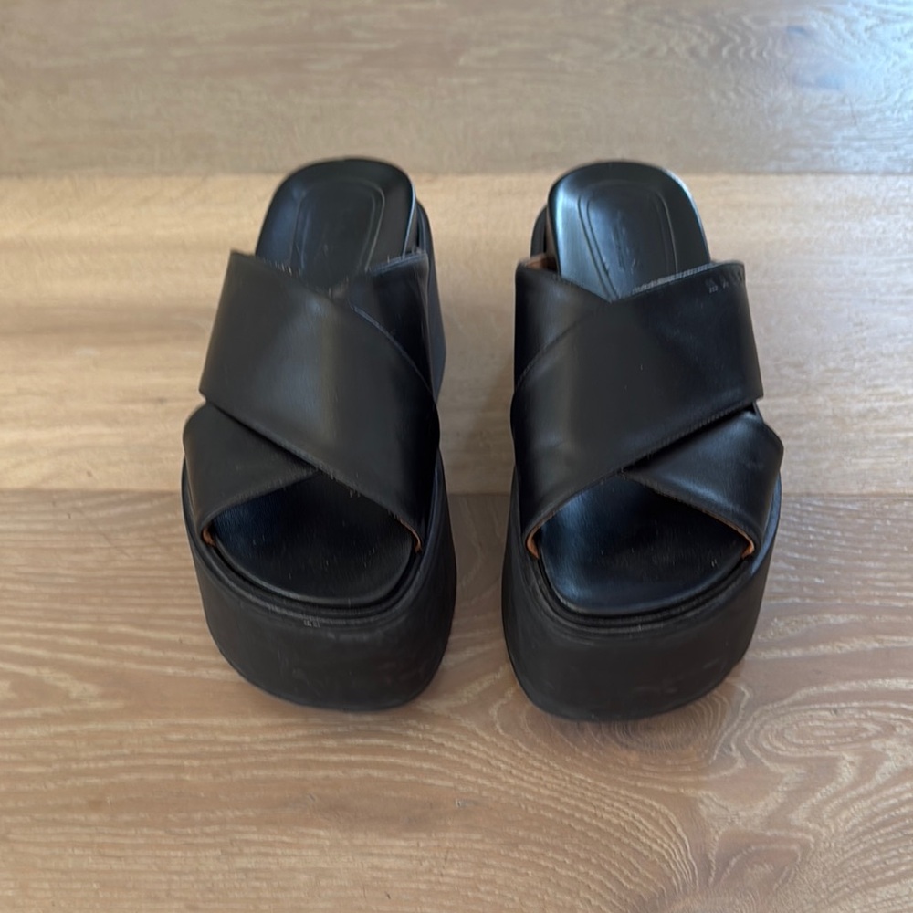 Marni Black Platform Sandal 37